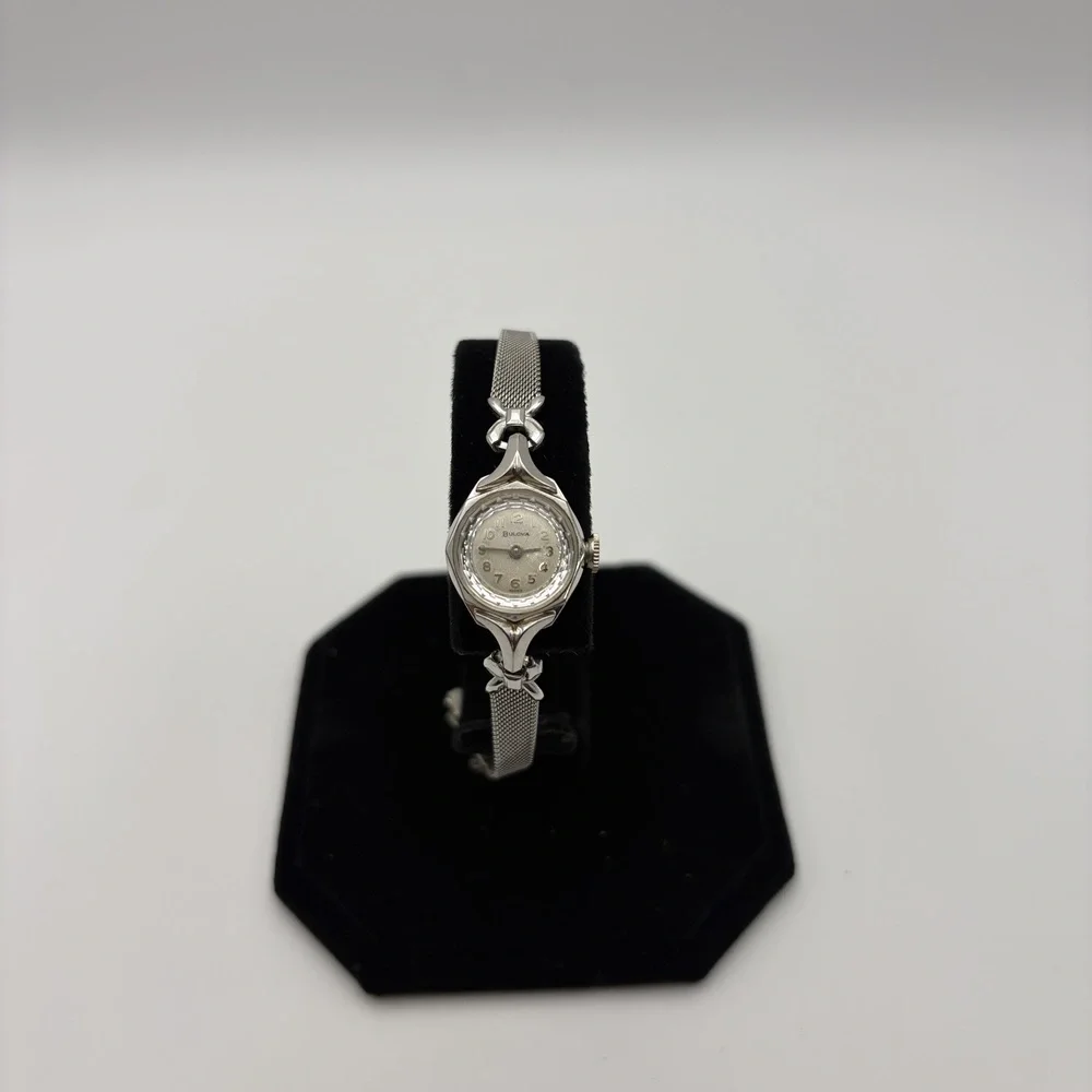 Vintage Bulova 10K RGP Women’s Watch for Parts Fully Wound Not Working